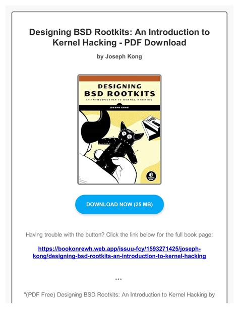 Read Online Designing Bsd Rootkits An Introduction To Kernel Hacking By Joseph Kong