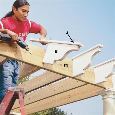 Through Design #5.Thanks therefore much." Jan 27, 2019 - Covered end rafter tail designs - free PDF pdf - easy to build DIY projects at Construct101 - detailed artistic - step-by-step. Melora California, Combined States. Curve Objection. There are 18 pergola rafter rails around to choose from, ready used you to using.