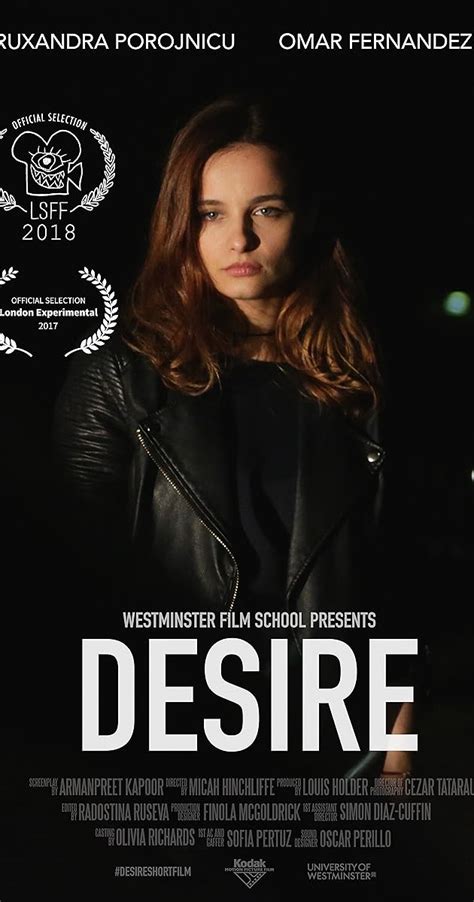 Desiremovie. In a social context deteriorated by a countrywide economic crisis, the life of several people will be turned upside down after they meet Cecile, a character who symbolizes desire. 
