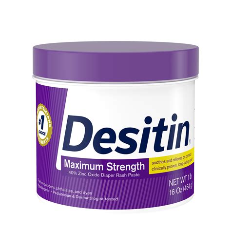 Desitin Maximum Strength Diaper Rash Cream with Zinc Oxide, …