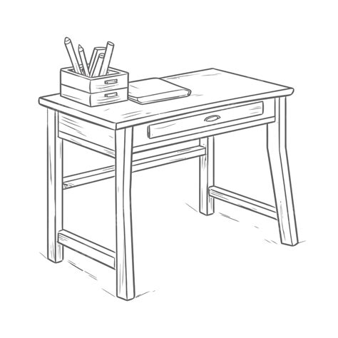 Desk Coloring Pages