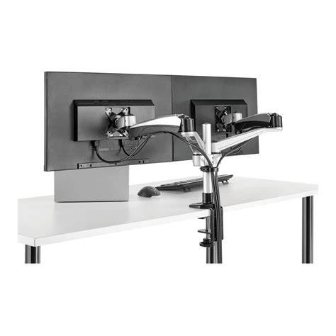 Desk-Mount Dual Monitor Arm - Articulating