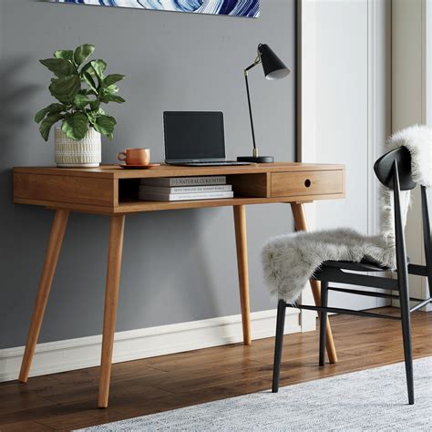 Desks for home office. Home Office Furniture. / Desks. Top Sellers in Desks Shop All. Perry 59 in. L-Shaped Rustic Brown Wood Computer Desk with Storage Shelves. ( 4) $11519. /box $143.99. … 