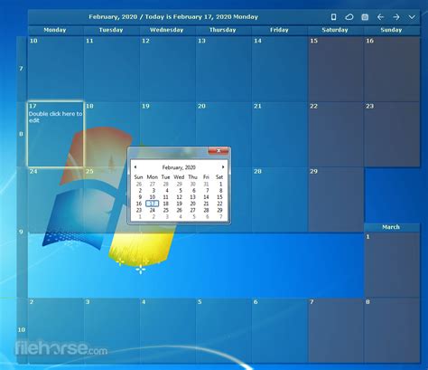 Desktop Calendar Windows 10