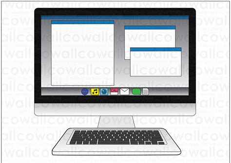Desktop computer. Free Prezi Template with all component files