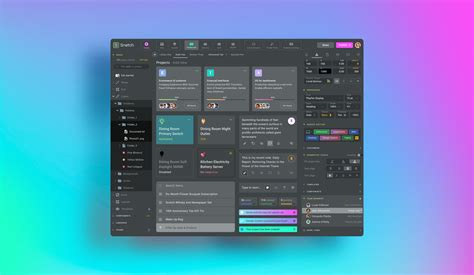 Desktop design templates. Material UI for dashboards, software and web