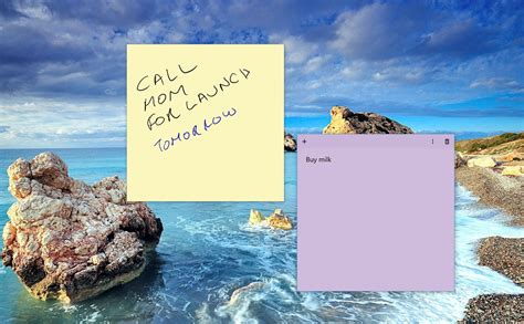 Desktop post it notes. Mar 24, 2024 · Download Now. Minimum Requirements: Windows® 11 / 10 / 8.1 / 8 / 7. PC with a 1.5 GHz Intel or AMD processor and 2 GB of RAM. Create Sticky Notes. Easily create and edit your notes with an easy-to-use, simple and intuitive interface. Set Reminders. Never forget a task again with the alarm feature of Simple Sticky Notes. 