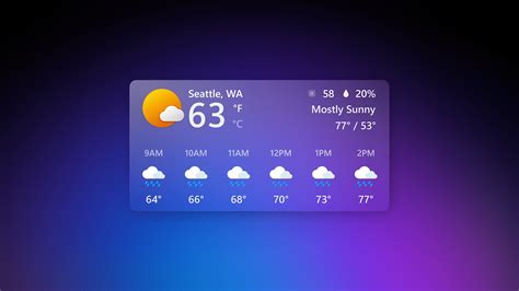 Desktop weather widget.  Experience a clean interface and seamless A we...