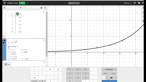 Desmos exponential.  Students will test their ideas by launching the marb...