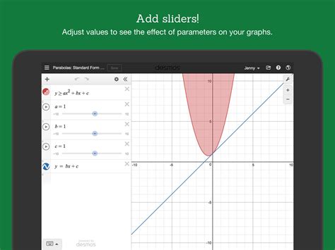 We’re on a mission to help everyone learn math & love learning math. Try our 👇 💚 Graphing Calculator + 💜 Geo Beta tools Need Support? support@desmos.com