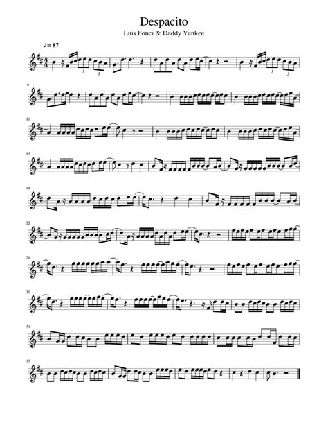 Despacito Notaları. 