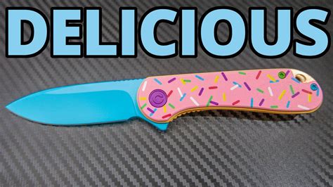 CIVIVI Elementum Dessert Warrior Exclusive Knife Pink G-10 (2.9" Blue D2) Donut - $58, now comes with Free Shipping. 