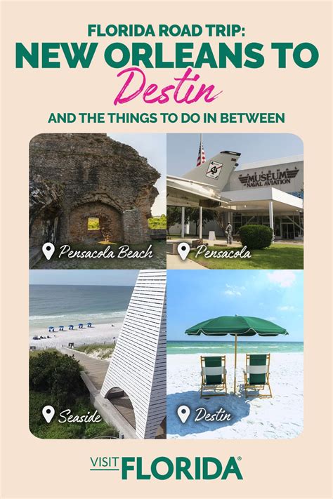 Destin to new orleans. Answer 1 of 2: My wife and I are visiting parents in Destin and plan to take a couple days to drive to New Orleans from Destin. Any recommendations for places to see, restaurants, hotels? Thinking we'd head out early in morning have lunch in New Orleans... 