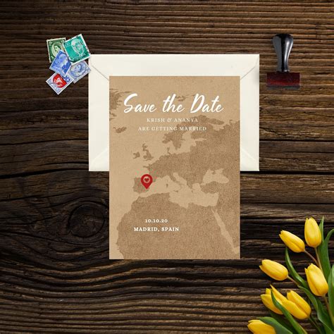 Destination wedding save the date. Enjoy 25% off foil-pressed save the date cards. Unique save the date cards designed by independent artists. ... Ends Tomorrow | 25% off save the dates, 15% off wedding*. Code: SPRINGWED24 View all offers . Members get 30% off save the dates, 20% off everything* + FREE shipping year-round. JOIN MINTED MORE. Foil-pressed save the dates. 