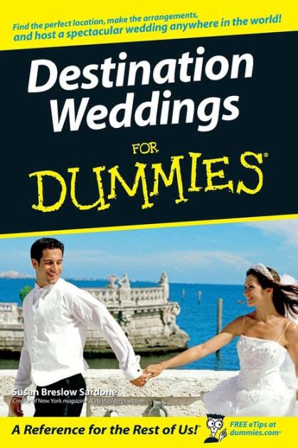 Full Download Destination Weddings For Dummies By Susan Breslow Sardone