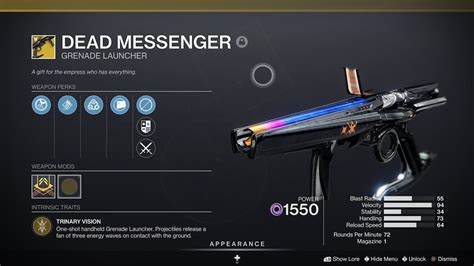 Destiny 2 How to Get the Dead Messenger Grenade Launcher
