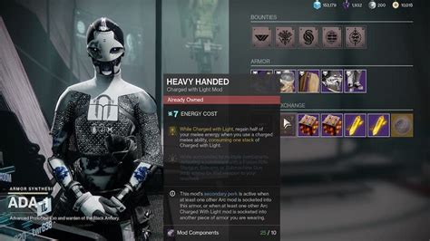 Destiny 2 How to Get the Heavy Handed Mod The Nerd Stash