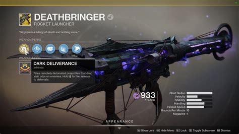 Destiny 2 How to get the Deathbringer Exotic Rocket Launcher 2022 