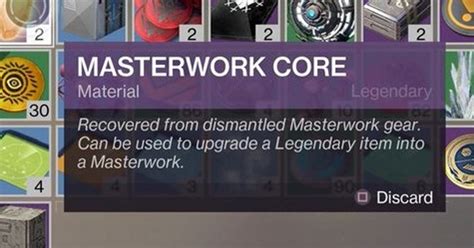 Destiny 2 Masterwork Core sources and Catalysts list 
