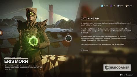 Destiny 2 missing Eris quest bug solution How to continue the second campaign mission 