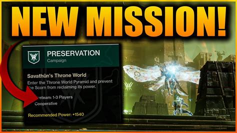 Destiny 2 preservation mission. Mar 13 2023. I had the same issue. If you have someone else start the mission for you then it will work for completing the quest, but still needs to be fixed. Bungie.net is the Internet home for Bungie, the developer of Destiny, Halo, Myth, Oni, and Marathon, and the only place with official Bungie info straight from the developers. 