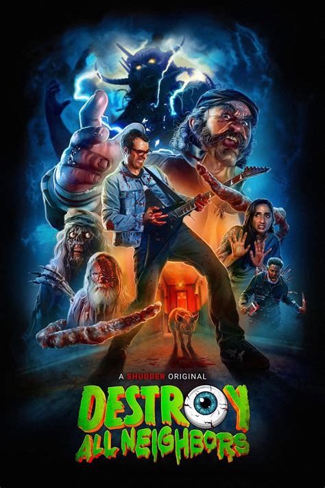 Destroy all neighbors. 4:51. 1:14. Gory horror fuses with surreal comedy in the trailer for Shudder's Destroy All Neighbors, Josh Forbes' waking nightmare about a struggling musician (Jonah Ray) who descends into a ... 