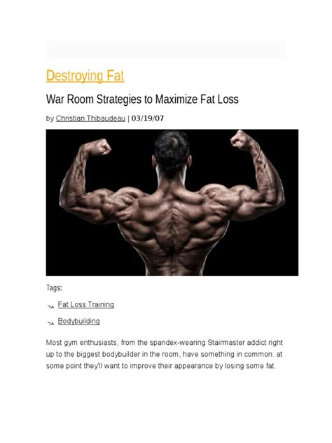 Destroying Fat