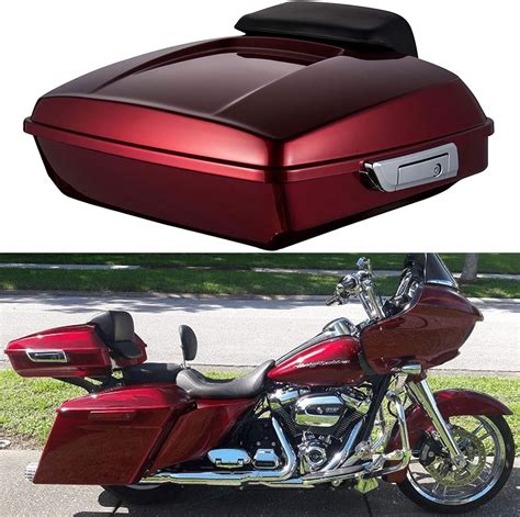 ECOTRIC Chrome Detachable 2 Two Up Tour Pak Pack Mounting Luggage Rack Compatible with 2014-2023 Harley Davidson Touring Road King Street Glide Road Glide TCMT Detachables Front Docking Hardware Kit Fits for HarleyTouring Road King Road Glide Street Glide Electra Glide 1997-2008 Replace 53803-06. 