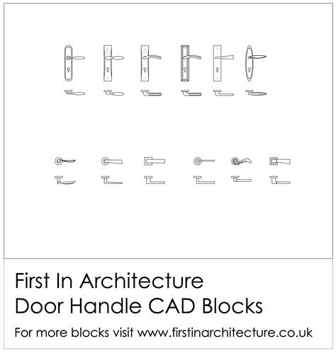 Detail of a door handle in AutoCAD Download CAD free (81.02 …