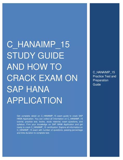 Detailed C-HANAIMP-17 Study Dumps