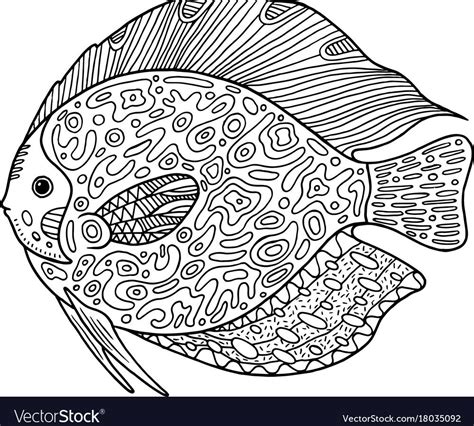 Detailed Fish Coloring Pages Coloring Home