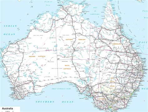 Detailed Map of Australia - MapSof.net