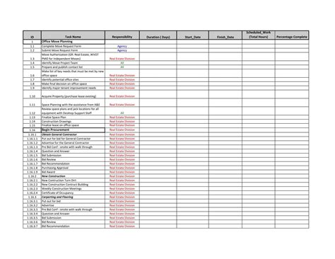 Detailed Moving Checklist Printable Moving Checklist For Excel