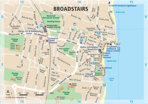 Detailed Road Map of Broadstairs - Maphill