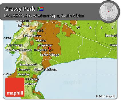 Detailed Road Map of Grassy Park - Maphill