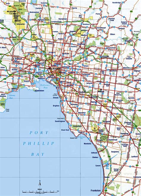 Detailed Road Map of Melbourne Beach - maphill.com