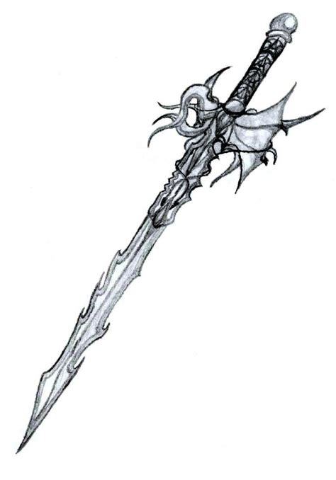Detailed Sword Drawing