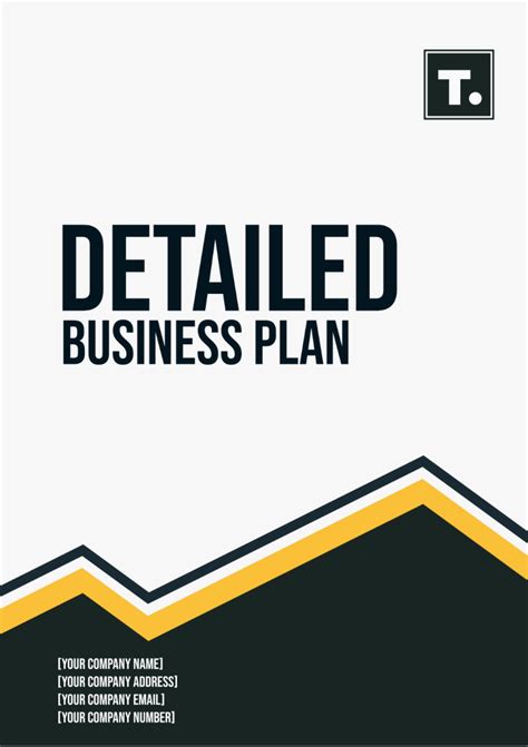 Detailed business plan template.  This section is a summary of the info...