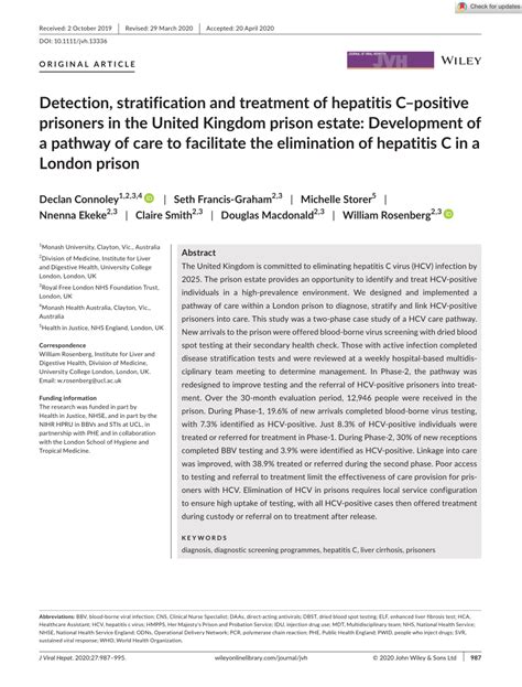 Detection, stratification and treatment of hepatitis C-positive ...