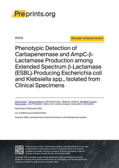 Detection of extended-spectrum beta-lactamases among ... - PubMed