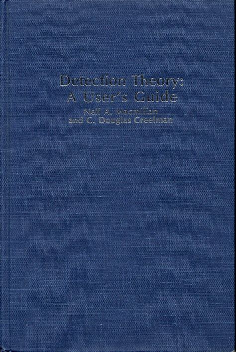 Full Download Detection Theory A Users Guide By Neil A Macmillan