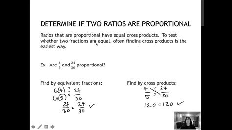 Determine if each pair of Ratios forms a Proportion Example YouTube