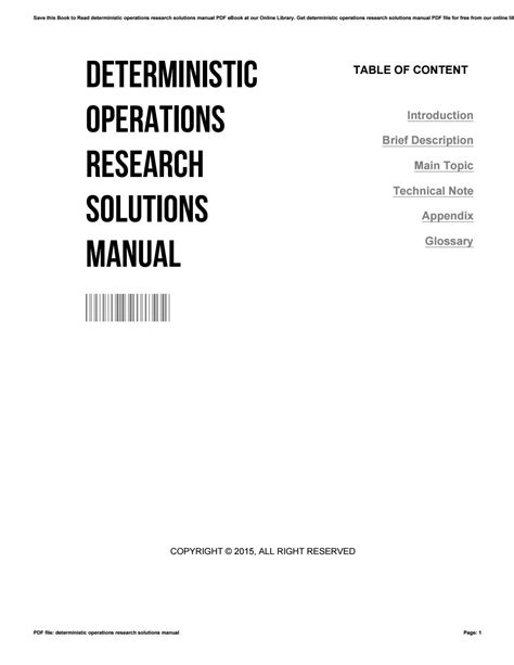 Deterministic operations research solutions manual ch3. - Autocad civil 3d land desktop companion 2009 manual.
