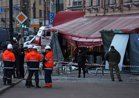 Detienen a la sospechosa de causar la explosión en una cafetería de San Petersburgo