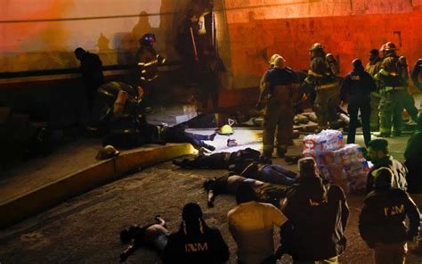 Detienen a presuntos responsables de incendio en estación migratoria de México que dejó 38 muertos