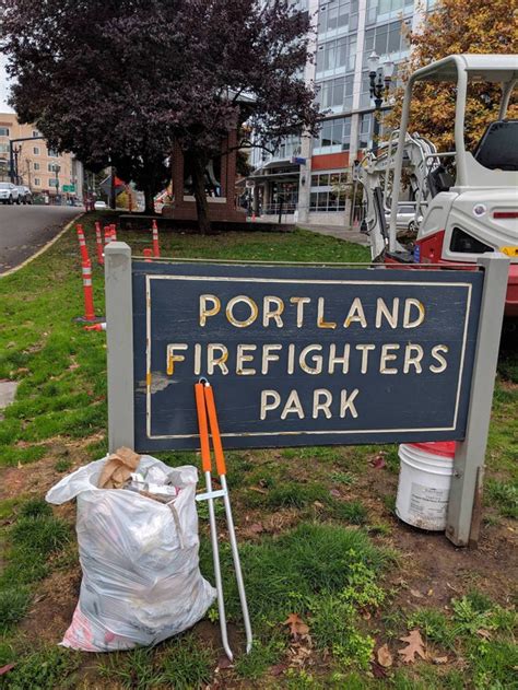 Detrashed Firefighters Park this afternoon! : Portland - Reddit