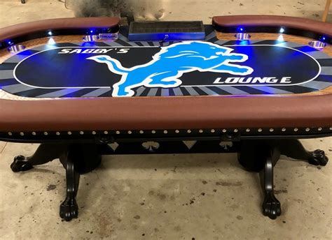 Detroit Lions Poker Table Mar 2024