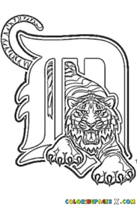 Detroit Tigers Coloring Pages