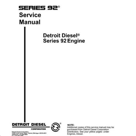 Detroit diesel 6v 92 ddecservice manual. - Ge two way radio user manual.