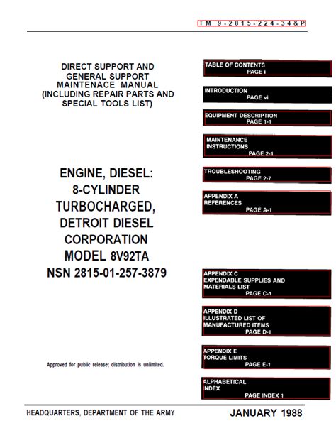 Detroit diesel 8v92ta diesel engine workshop service repair manual parts manual 1. - Repair manual for ditch witch 2200.